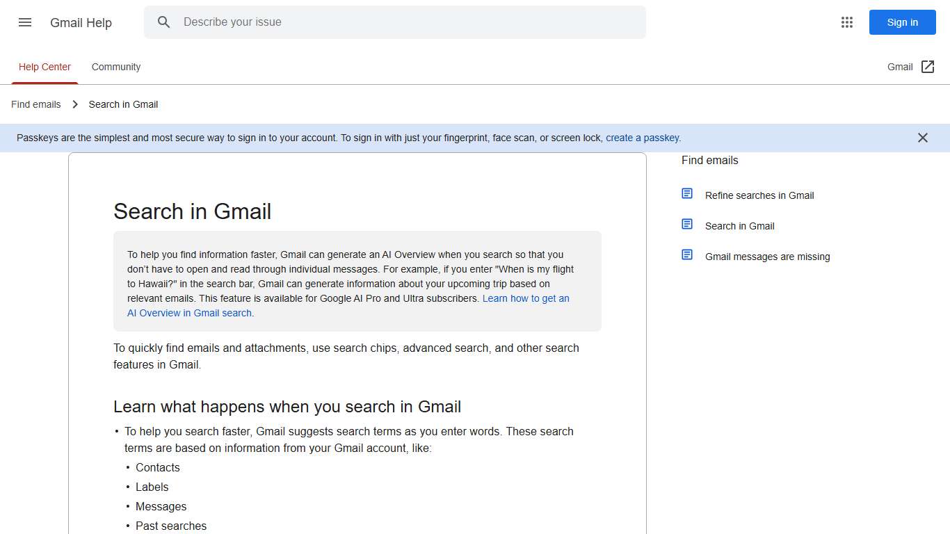Search in Gmail - Computer - Gmail Help