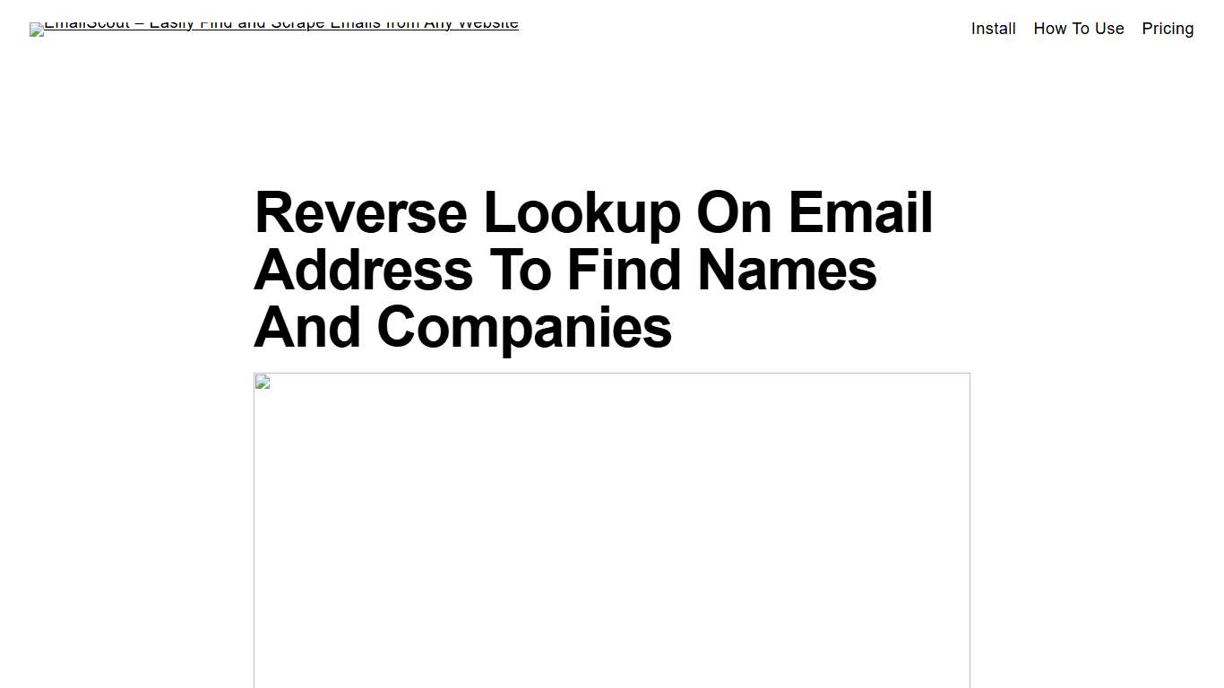 Reverse Lookup on Email Address to Find Names and Companies